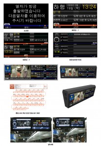 서울메트로1, 3, 4호선 행선안내게시기 GUI